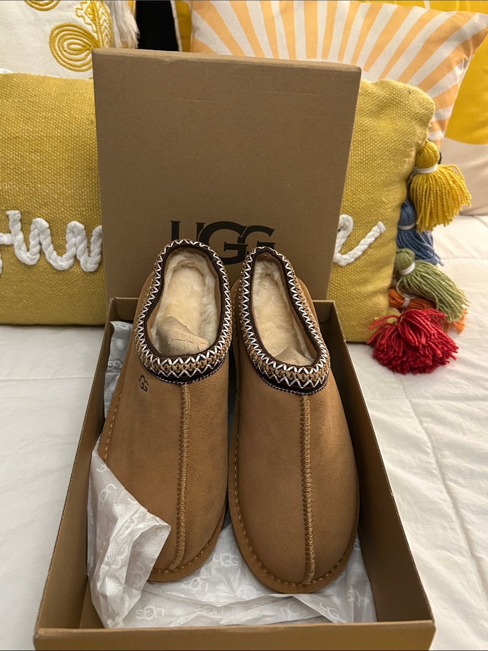 UGG Chestnut Suede Cozy Slip-On Mules NIB. Size 41 ($149 on Ugg website) NIB - Picture 11 of 14